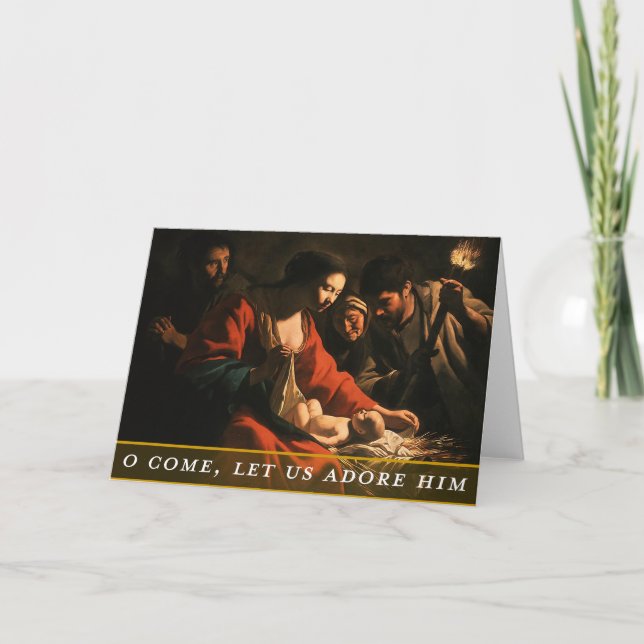 Carte de Noël à thème religieux (Devant)