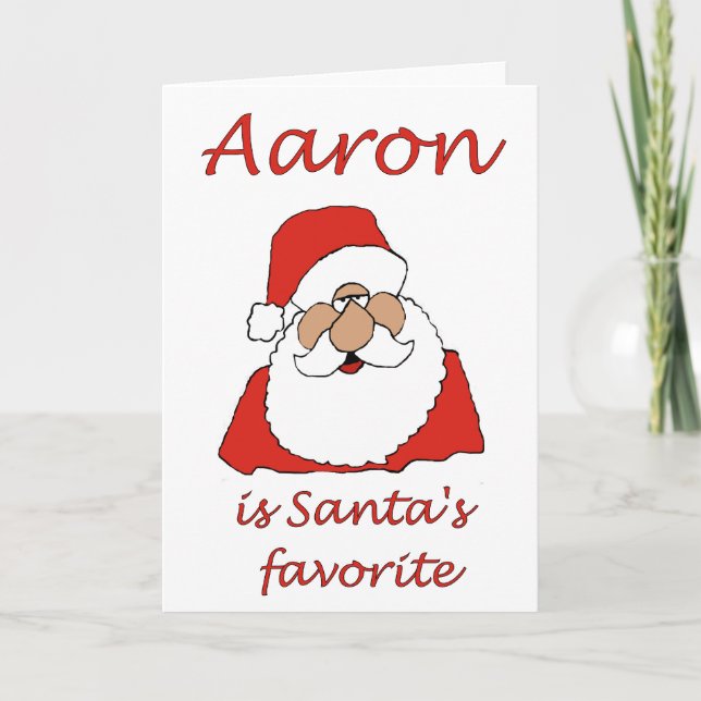 carte de Noël aaron (Devant)