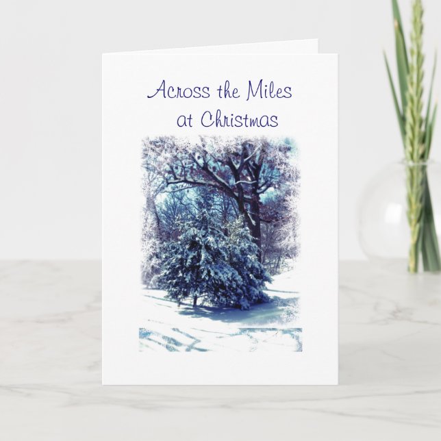 Carte de Noël Across the Miles (Devant)