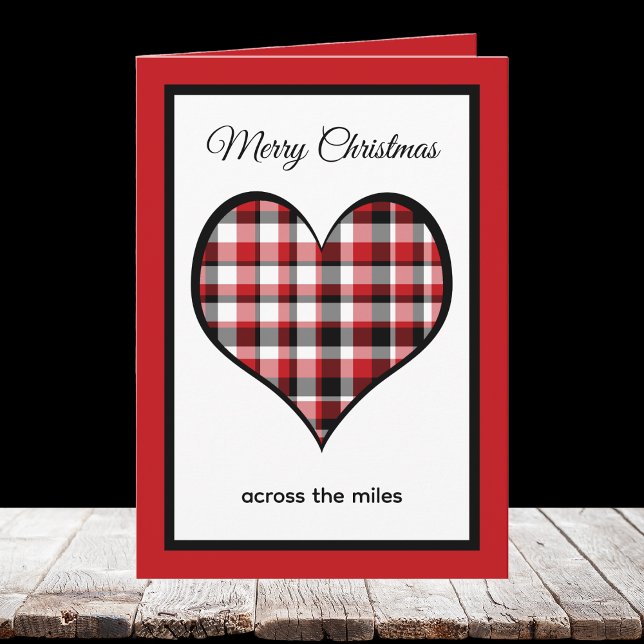 Carte de Noël Across the Miles Heart (Créateur téléchargé)