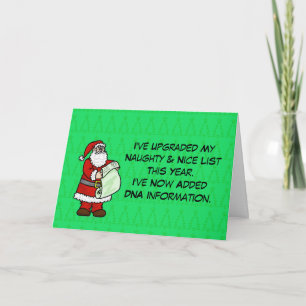 Carte de Noël ADN drôle