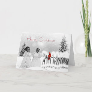 Carte de Noël afro-américaine