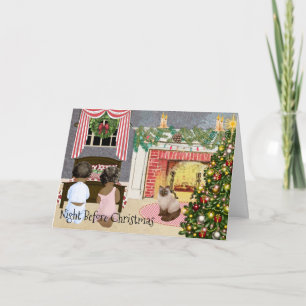 Carte de Noël afro-américaine