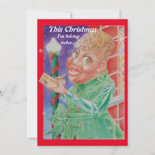 Carte de Noël afro-américaine pour quelqu'un de ge