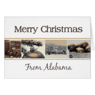 Carte de Noël Alabama, préciser