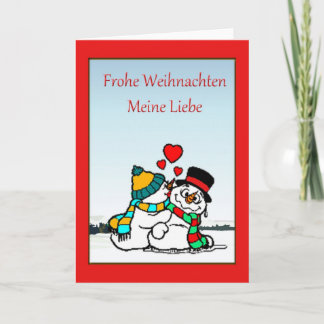 Carte de Noël allemande