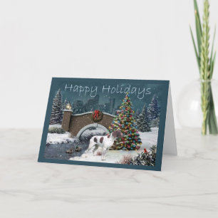 Carte de Noël allemande d'indicateur aux cheveux