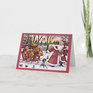 Carte de Noël allemande d'indicateur aux cheveux