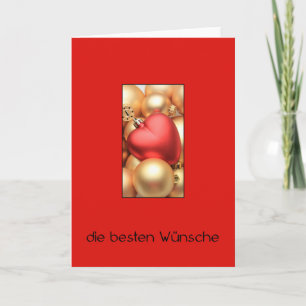Carte de Noël allemande Frohe Weihnachten