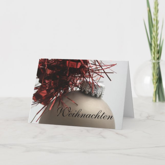 Carte de Noël allemande Frohe Weihnachten (Devant)