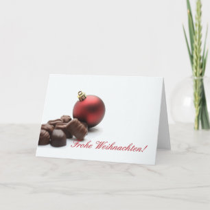 Carte de Noël allemande Frohe Weihnachten