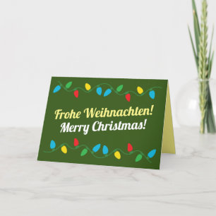 Carte de Noël allemande   Joyeux Noël en allemand
