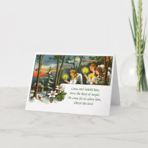 Carte de Noël allemande vintage