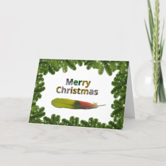 Carte de Noël Amazon Parrot