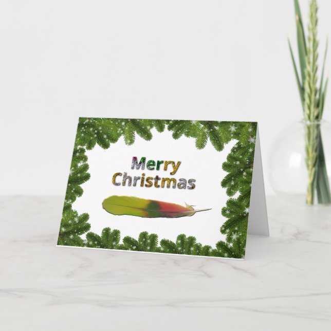 Carte de Noël Amazon Parrot (Devant)