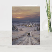 Carte de Noël American Village Sleigh Ride