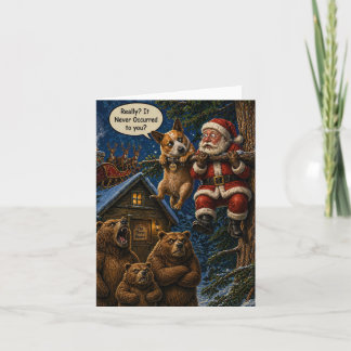 Carte de Noël amusante