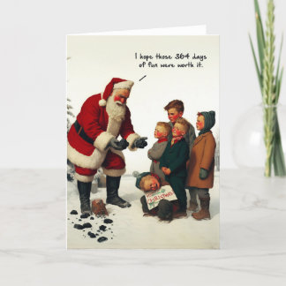 Carte de Noël amusante - 364 Jours de plaisir