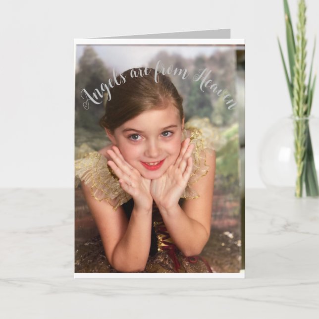 Carte de Noël ange  (Devant)