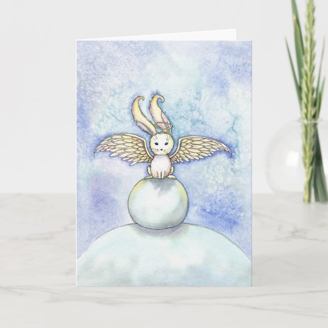 Carte de Noël Ange de Pâques (Devant)