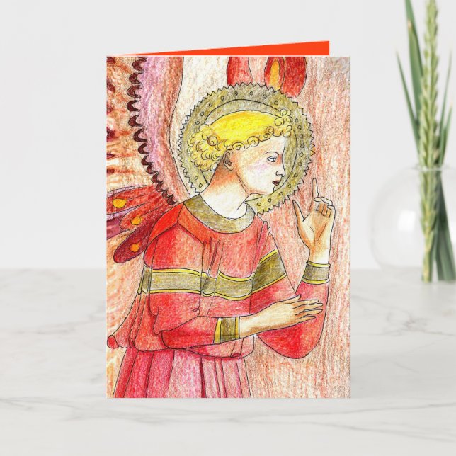 Carte de Noël Angel (Devant)