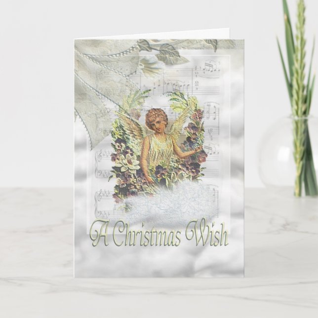 Carte de Noël Angel (Devant)