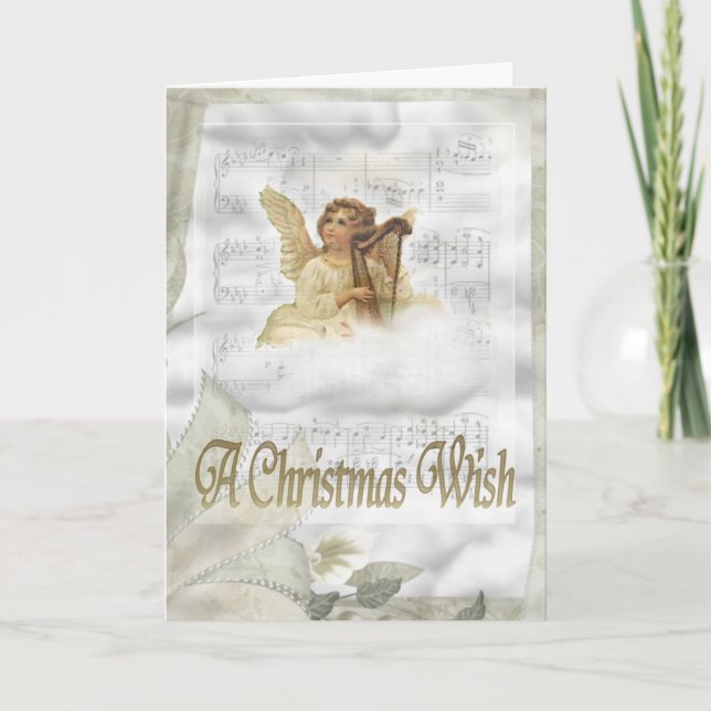 Carte de Noël Angel (Devant)