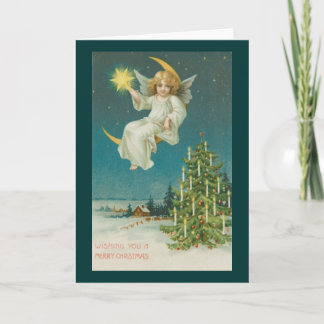 Carte de Noël Angel de l'époque victorienne