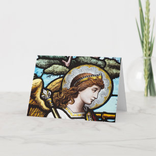 Carte de Noël Angel de Noël en verre vintage