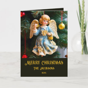 Carte de Noël Angel vintage