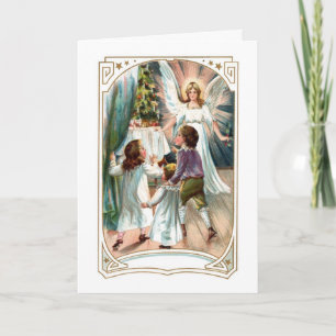 Carte de Noël Angel vintage