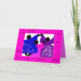 Carte de Noël/anges de joie