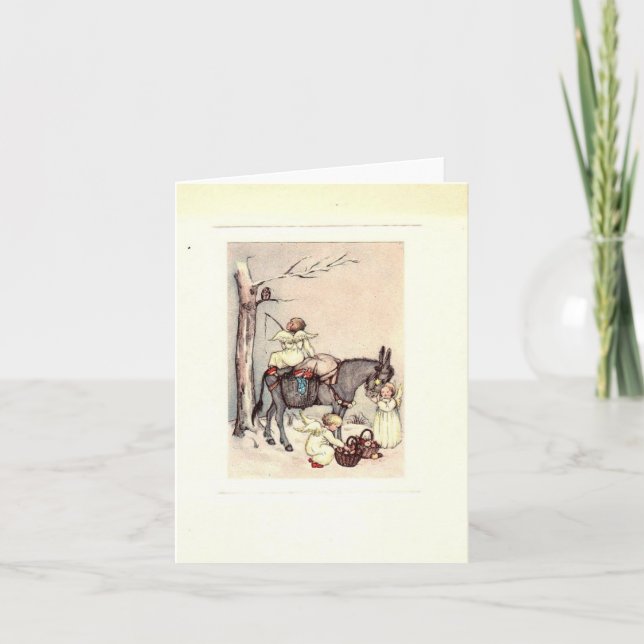 Carte de Noël Angles vintages (Devant)