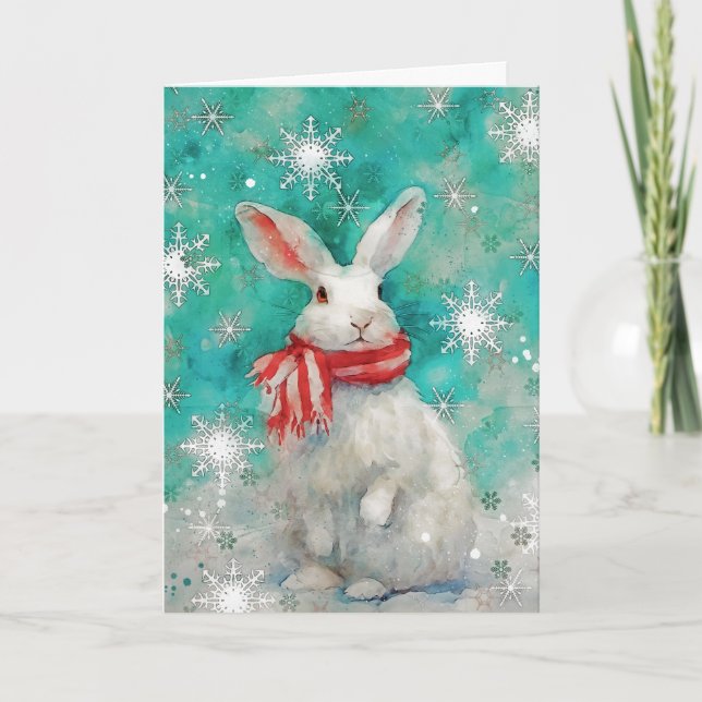 Carte de Noël AP446B1 multimédias Bunny (Devant)