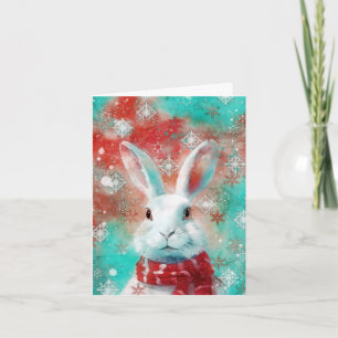 Carte de Noël AP453B1 pour lapin multimédia mixte