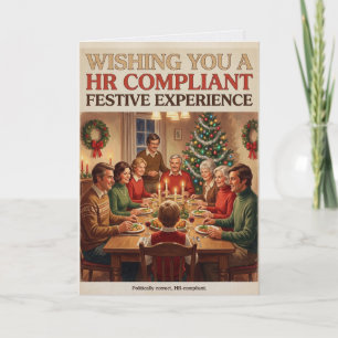 Carte de Noël approuvée par les RH et politiquemen