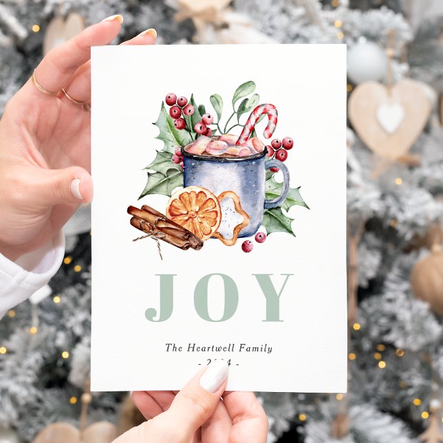 Carte de Noël aquarelle aux douceurs de Noël (Créateur téléchargé)