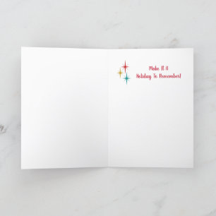 Carte de Noël Arbre d'argent