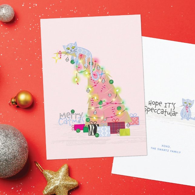 Carte de Noël Arbre de Catmas (Créateur téléchargé)