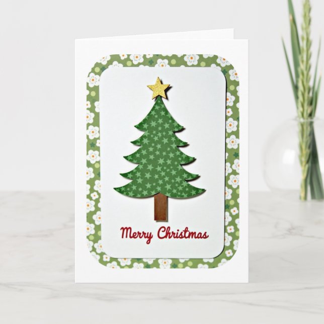 Carte de Noël Arbre de Noël (Devant)