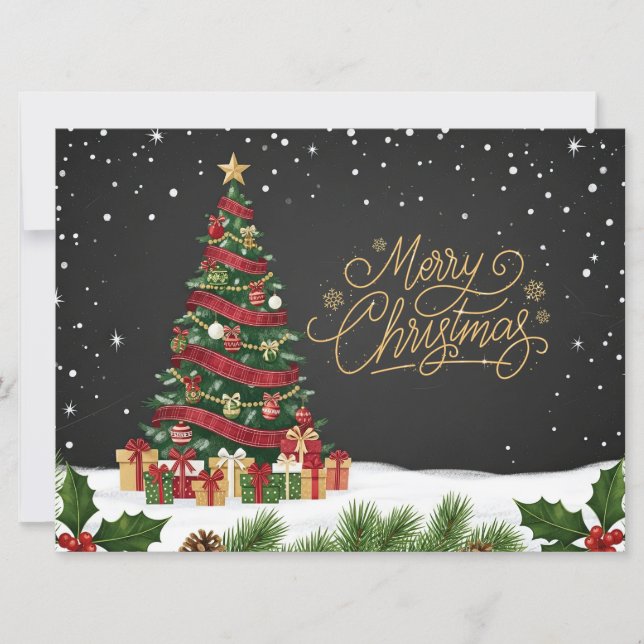 carte de Noël arbre de Noël (Devant)