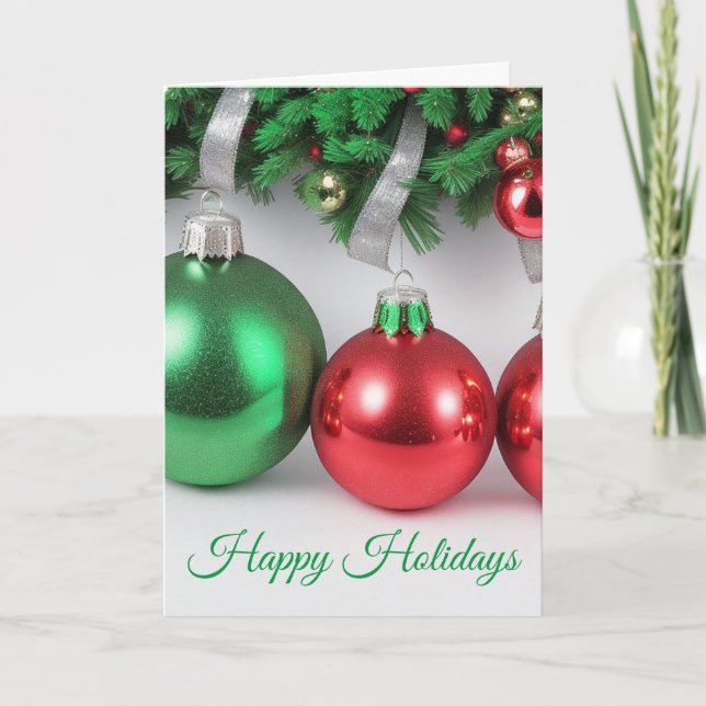 Carte de Noël Arbre Ornement (Devant)