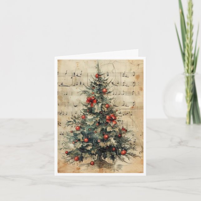 carte de Noël arbre vierge (Devant)