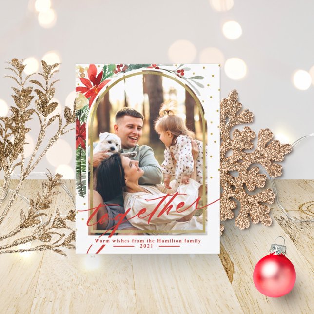 Carte de Noël Arc Photo Famille Ensemble (Créateur téléchargé)