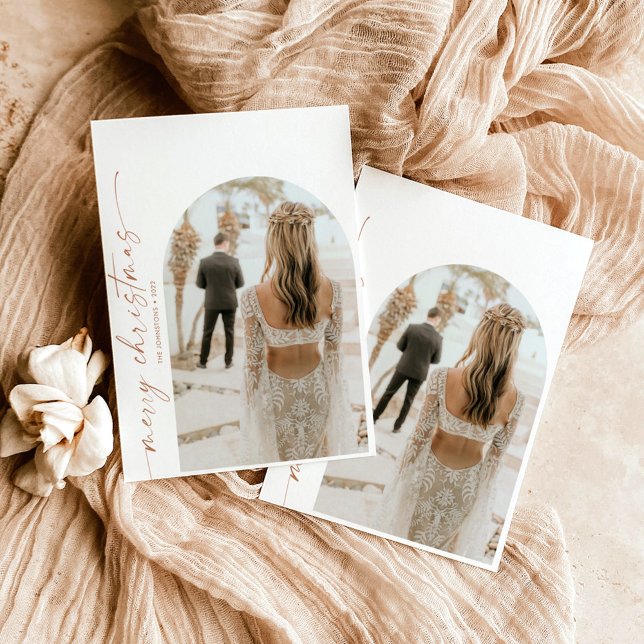 Carte de Noël Arch Photo moderne (Créateur téléchargé)