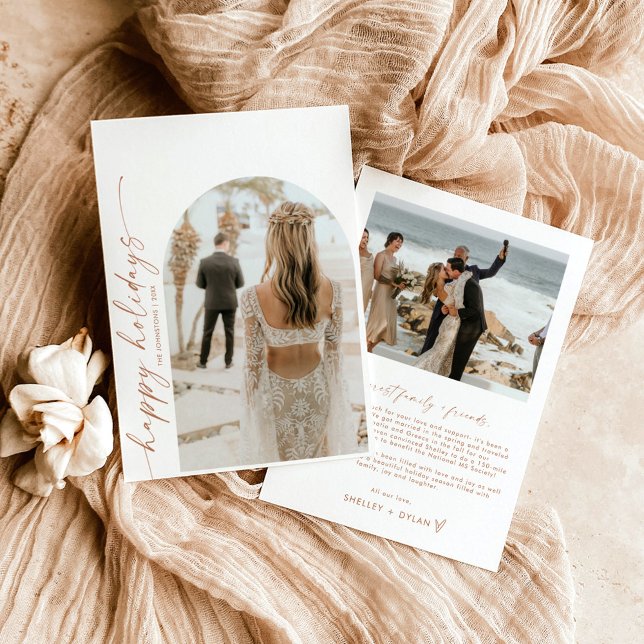 Carte de Noël Arch Photo moderne (Créateur téléchargé)