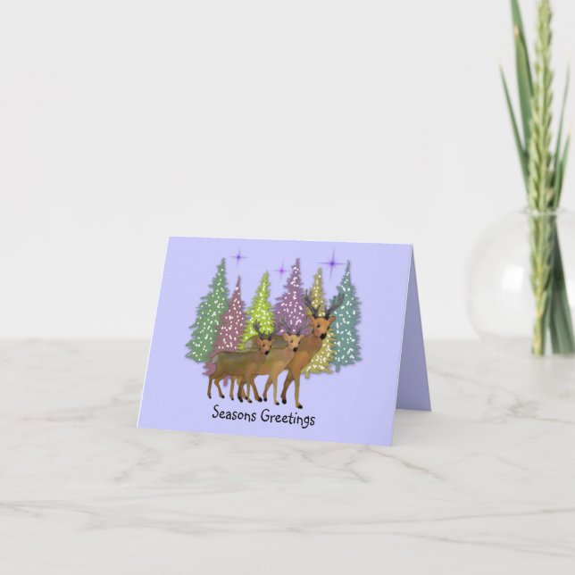 Carte de Noël Arctic Reindeer (Devant)