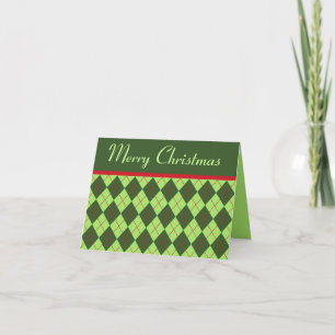 Carte de Noël Argyle Joyeux Noël