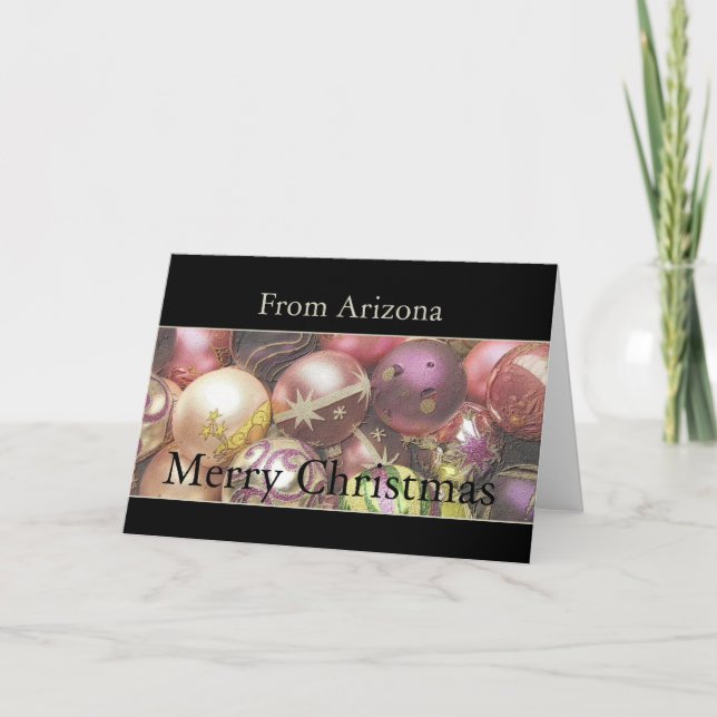 Carte de Noël Arizona, préciser (Devant)