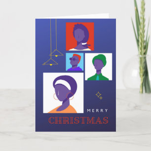Carte de Noël Art Déco Afrocentrique 005